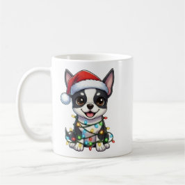 Taza De Café Navidades de Boston Terrier Mug