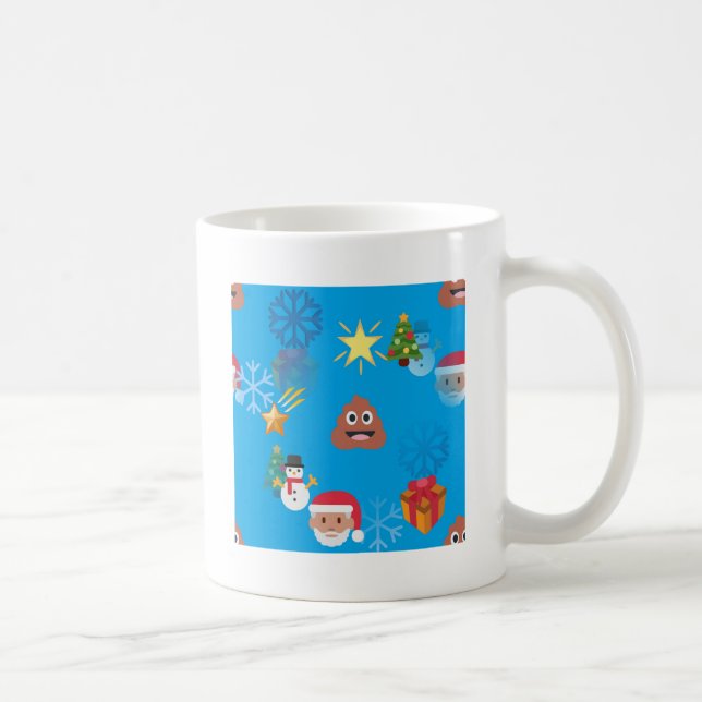 Taza De Café navidades de caca de emoji (Derecha)
