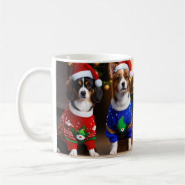 Taza De Café Navidades de cachorros Regalos café Mug Holiday