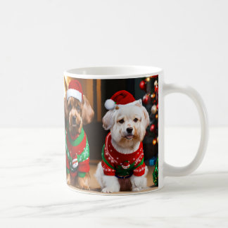 Taza De Café Navidades de cachorros Regalos café Mug Holiday
