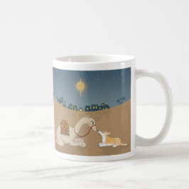 Taza De Café Navidades de camello y corgi