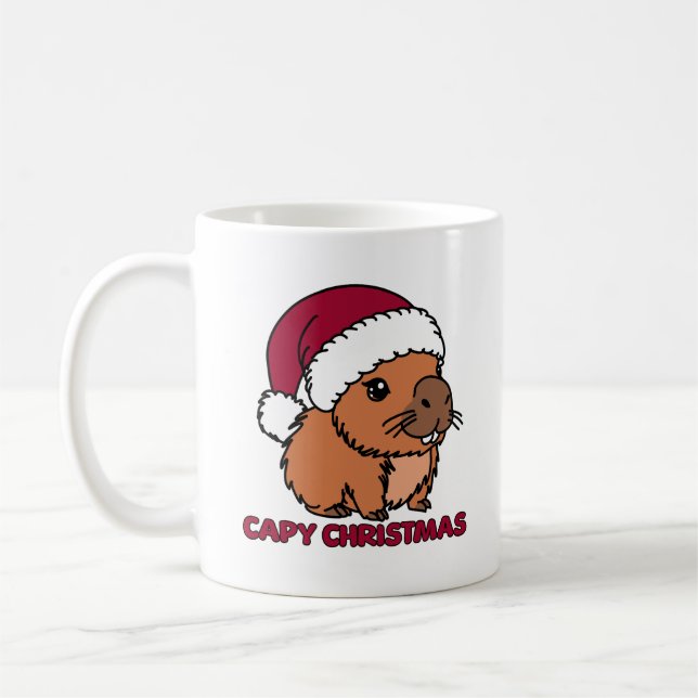 Taza De Café Navidades de Capibara (Izquierda)