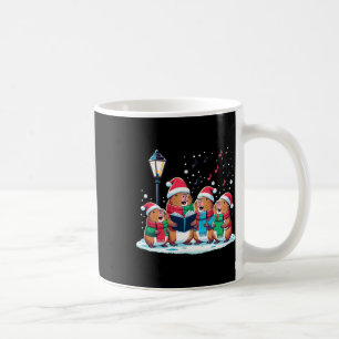 Taza De Café Navidades de Capibara en invierno festivo