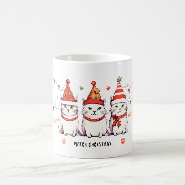 Taza De Café Navidades de Cat Lover Snowflake Coffee Mug (Centro)