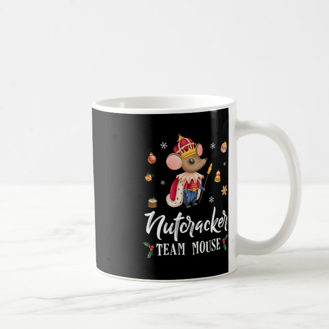 Taza De Café Navidades de cazatalentos de Team Mouse bailan un  (Derecha)