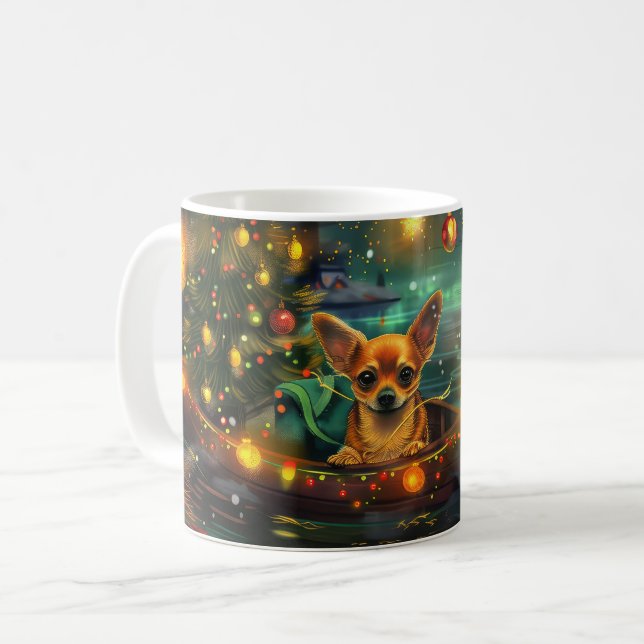 Taza De Café Navidades de Chihuahua disfrutan su viaje festivo (Anverso izquierdo)