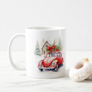 Taza De Café Navidades de coches de época