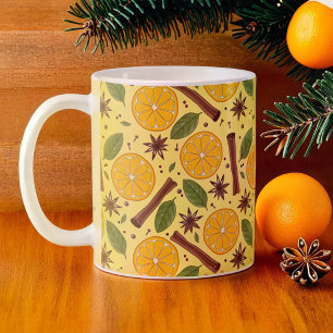 Taza De Café Navidades de color amarillo picante
