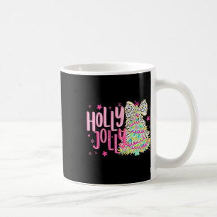 Taza De Café Navidades De Coquette Colorful Holly Y Jolly Chris