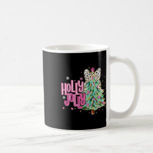 Taza De Café Navidades De Coquette Colorful Holly Y Jolly Chris