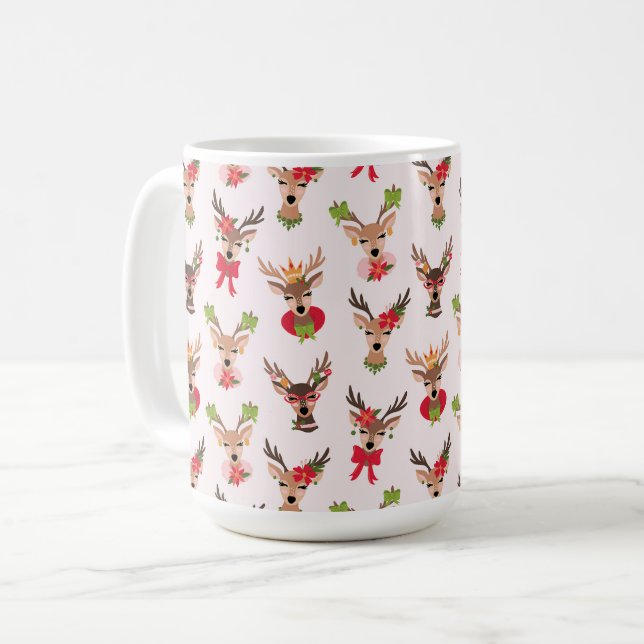Taza De Café Navidades de Coquette Reno Preppy (Anverso izquierdo)