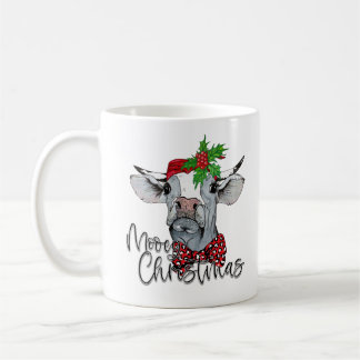 Taza De Café Navidades de Cow Mooey personalizado Coffee Mug