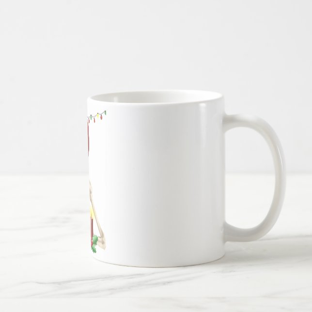 Taza De Café navidades de cráneo (Derecha)