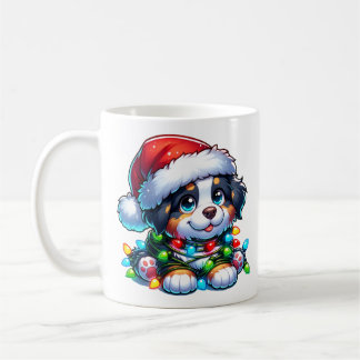 Taza De Café Navidades de Cute Bernese Mountain Dog