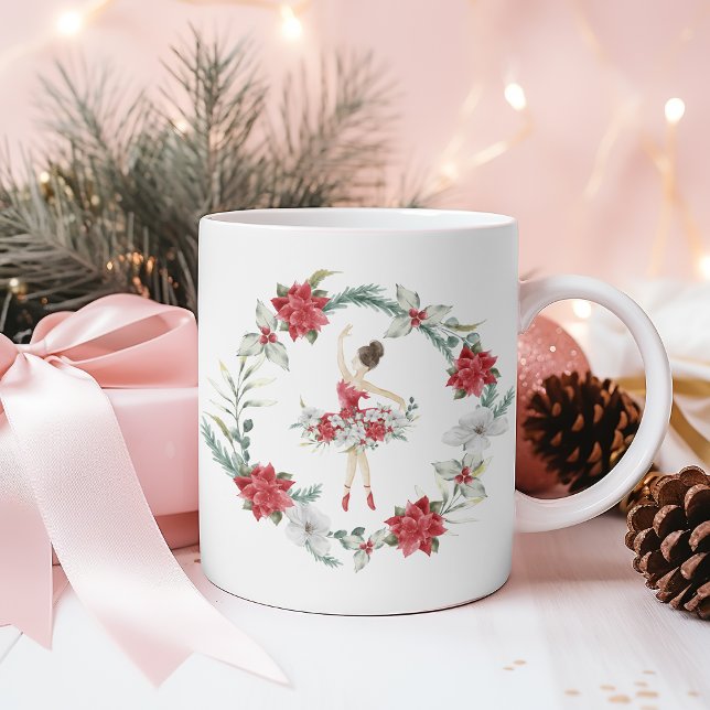 Taza De Café Navidades de Cute Nutcracker Ballerina (Subido por el creador)