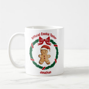 Taza De Café Navidades de Cute Official Cookie Tester