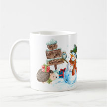 Navidades de Cute Snowman Hedgehog Holly Jolly