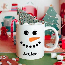 Taza De Café Navidades de Cute Snowman para niños