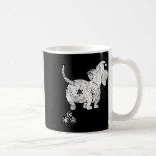 Taza De Café Navidades de Dachshund Navidades de perro Weiner P