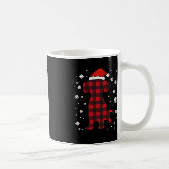 Taza De Café Navidades de Dachshund Santa Hat Dog Lover (Derecha)