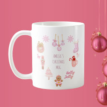 Navidades de Doodles Chicas únicos Mug