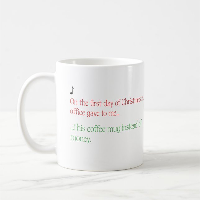 Taza De Café Navidades de empleados Gift Mug (Izquierda)