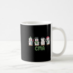 Taza De Café Navidades De Enfermería De Snowman Cma Certifican 