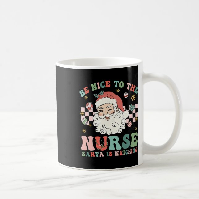 Taza De Café Navidades De Enfermería Estén Bien Con La Enfermer (Derecha)