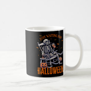 Taza De Café Navidades De Esqueleto Diseñan Esperando Halloween