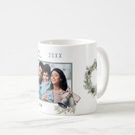 Taza De Café Navidades de familia foto campanas de pino cone