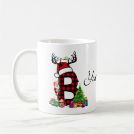 Taza De Café Navidades de familia monogramados personalizan con
