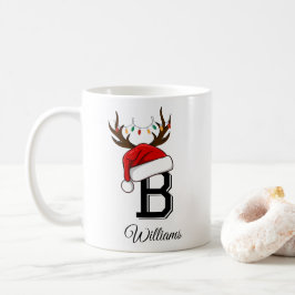 Taza De Café Navidades de familia monogramados que coinciden co