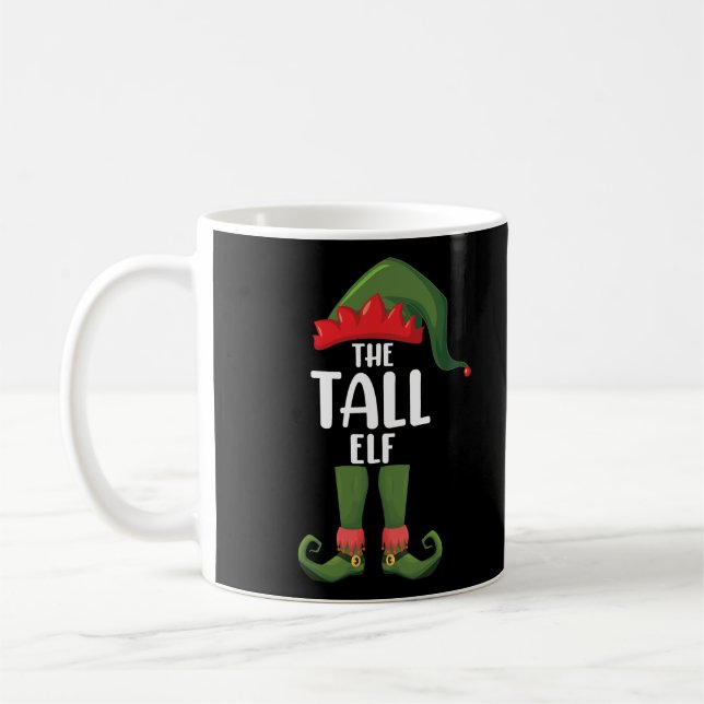 Taza De Café Navidades de familia Tall Elf Mating (Izquierda)