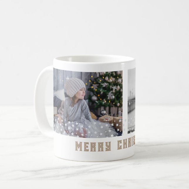 Taza De Café Navidades de Festividades Familiares Estrellas Fes (Anverso izquierdo)