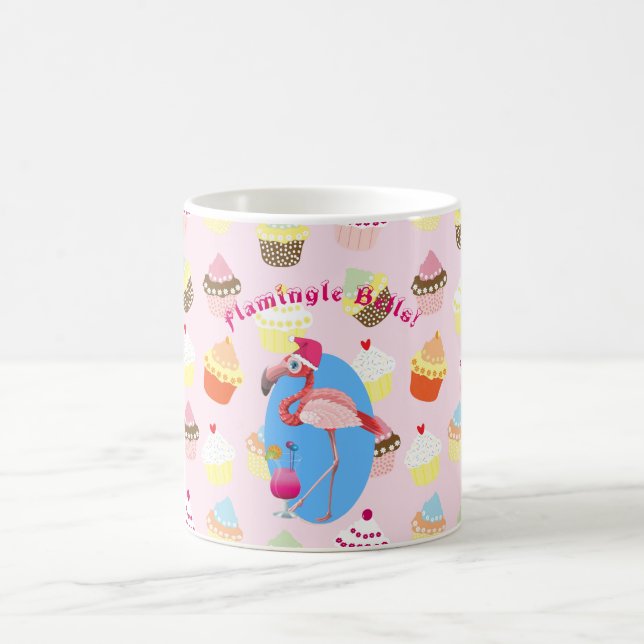 Taza De Café Navidades de Flamingo Cócteles y Pasteles! Persona (Centro)