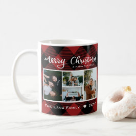 Taza De Café Navidades de foto de búfalos negros rojos rusos