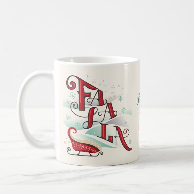 Taza De Café Navidades de fotografía de Family Karaoke Fa La Ca (Izquierda)