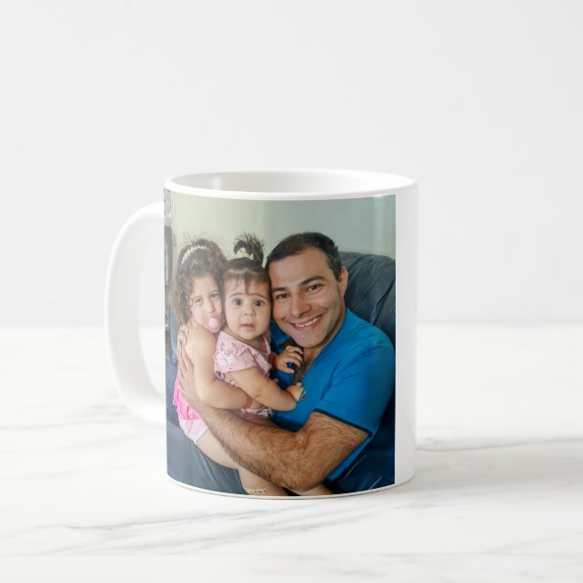 Taza De Café navidades de fotografía familiares de guiones de o (Anverso izquierdo)