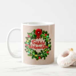 Taza De Café Navidades de Frohe Weihnachten Kaffeebecher