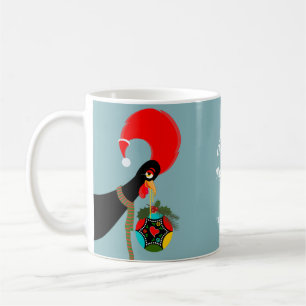 Taza De Café Navidades de gallos portugueses holly bauble