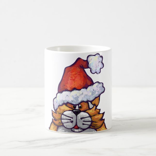 Taza De Café Navidades de gato gordo (Centro)
