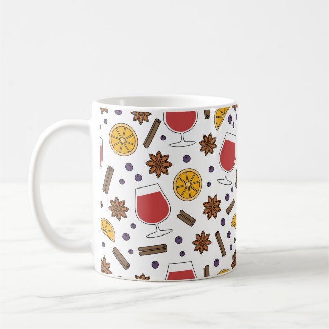 Taza De Café Navidades de Gluhwein ingredientes para bebidas ca (Izquierda)