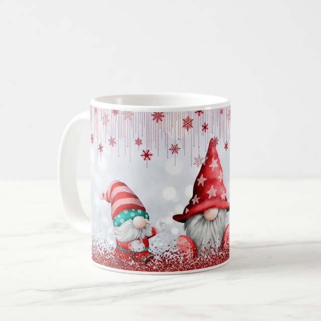 Taza De Café Navidades de Gnome Cute dan Café Mug (Anverso izquierdo)
