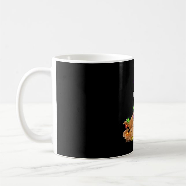 Taza De Café Navidades de Goldendoodle (Izquierda)