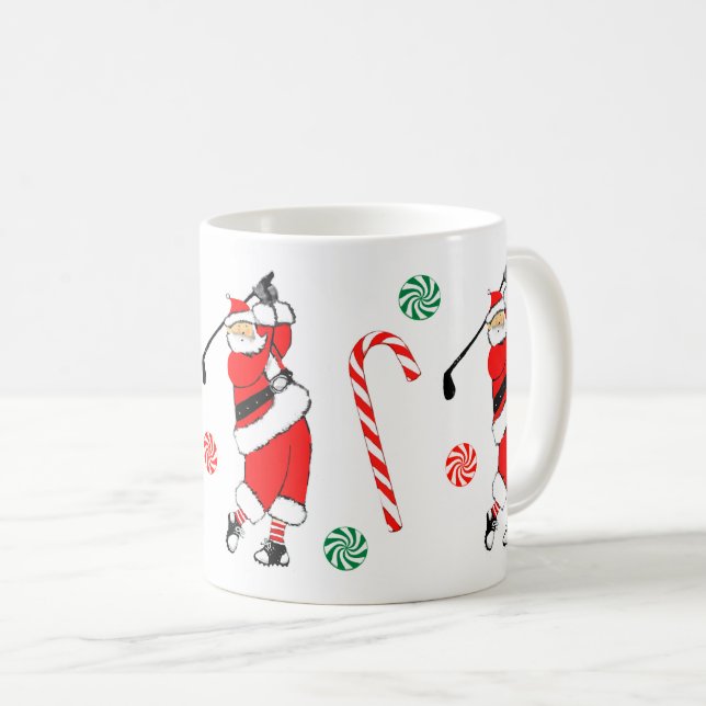 Taza De Café Navidades de golf (Anverso derecho)