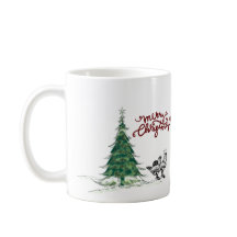 Navidades de granja Pollo Mug