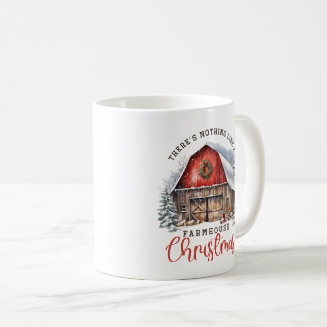 Taza De Café Navidades de granjas (Anverso derecho)
