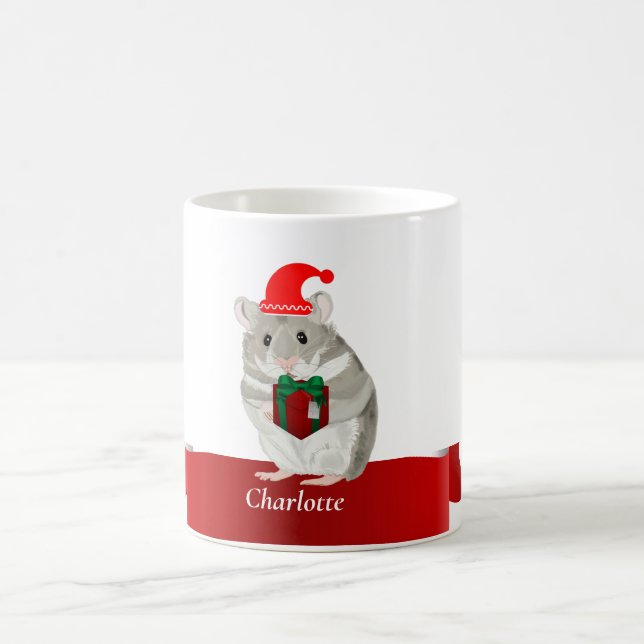 Taza De Café Navidades de Gray Hamster chicas (Centro)