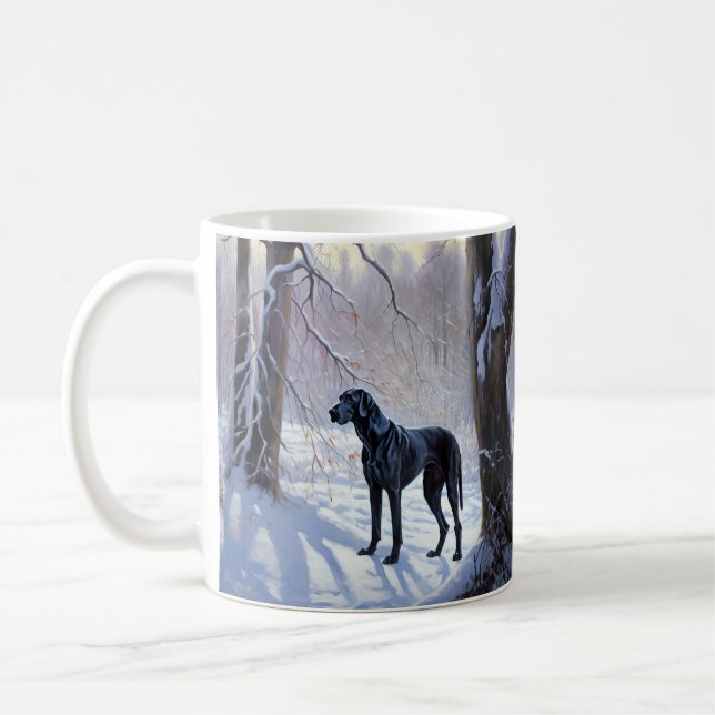 Taza De Café Navidades de Great Dane Let It Snow (Izquierda)