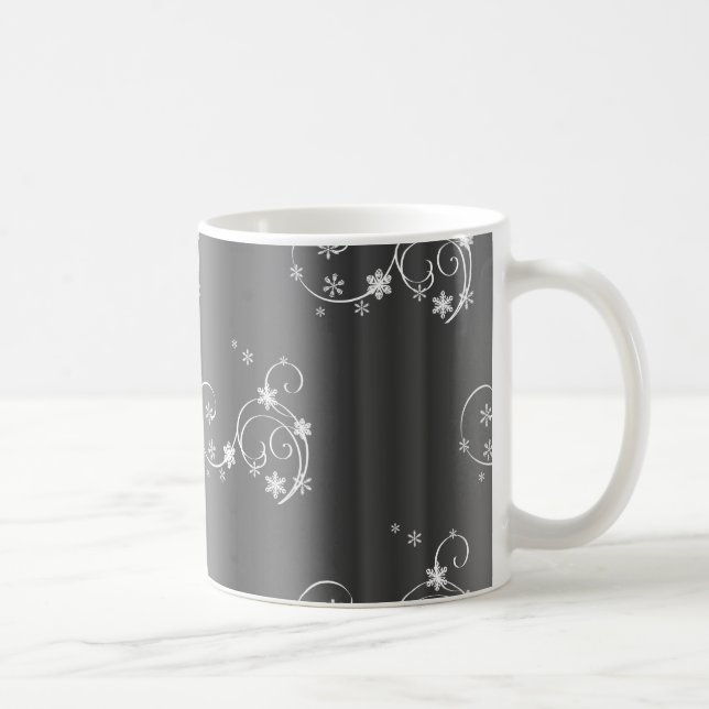 Taza De Café Navidades de gris metálico (Derecha)